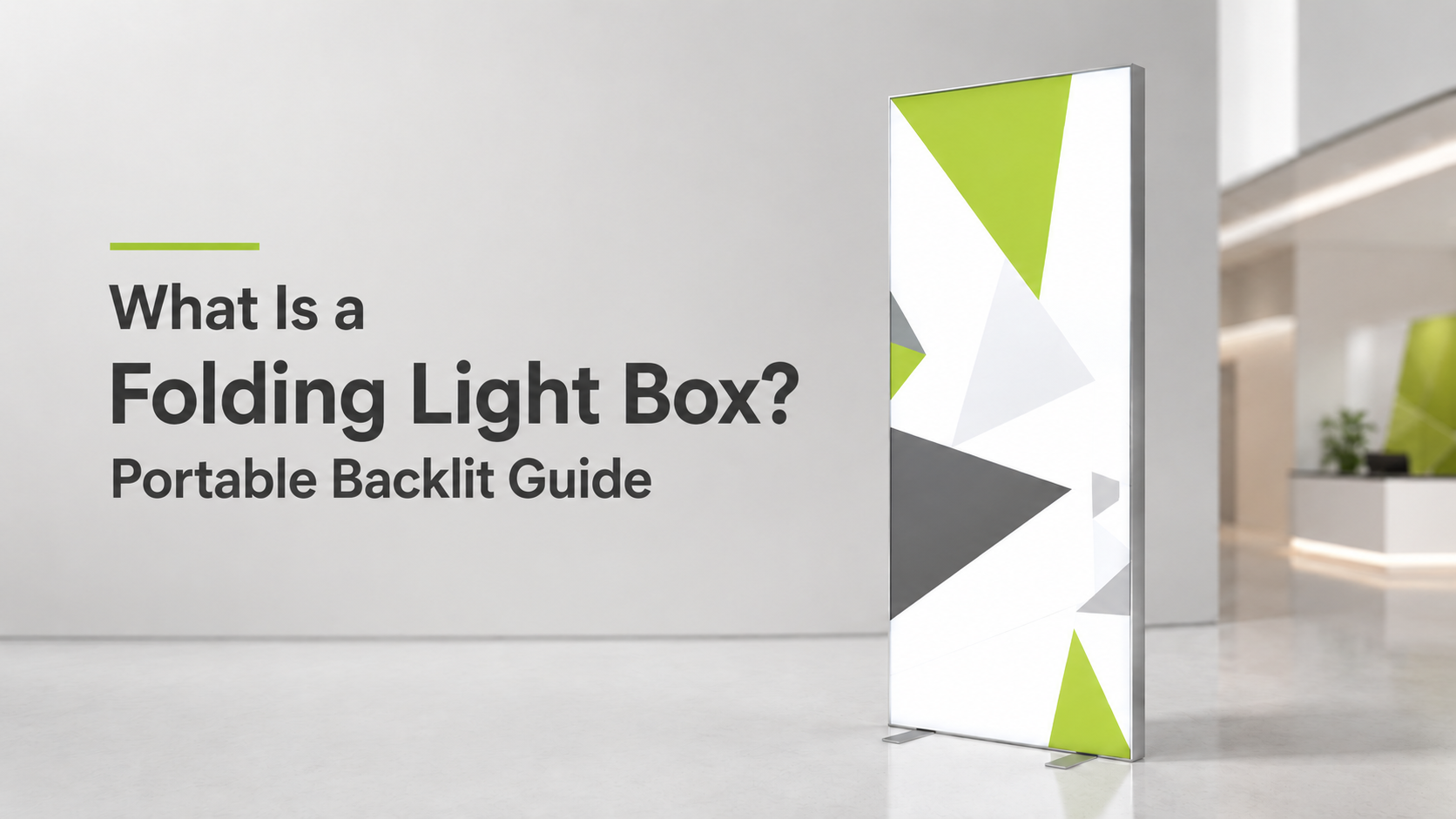 Folding light box portable backlit display for trade shows